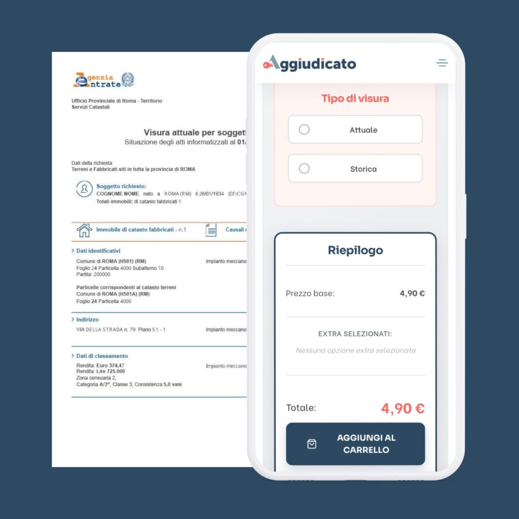 Visura catastale online: la soluzione più economica, veloce e facile con Aggiudicato