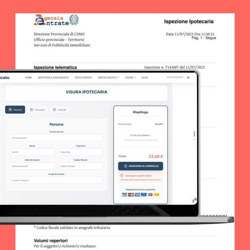 visura ipotecaria online piu economica quanto costa chi la fa prezzo basso 0