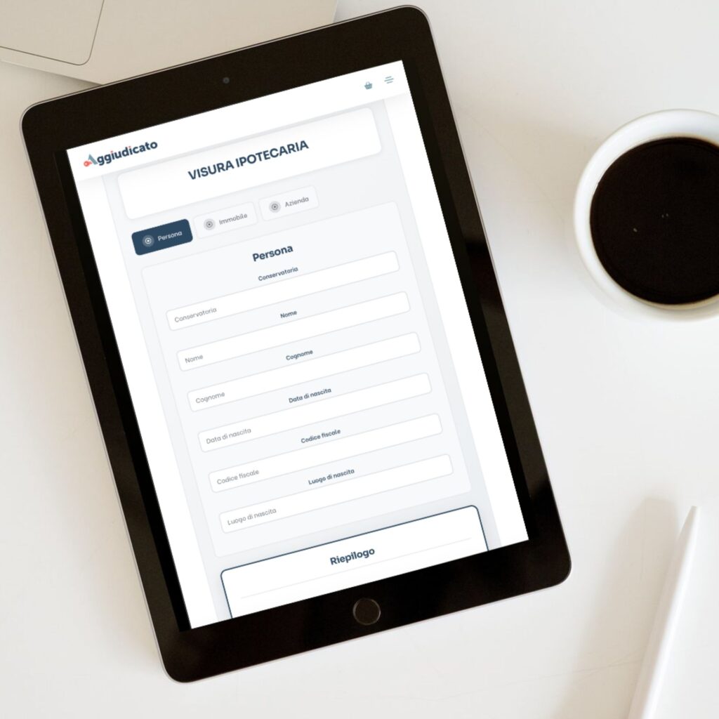 Visure ipotecarie e Conservatoria: tutti i servizi online con Aggiudicato