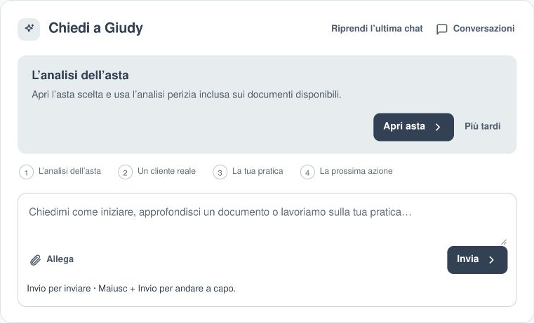 Iniziare con il gestionale Aggiudicato: prova e prima pratica